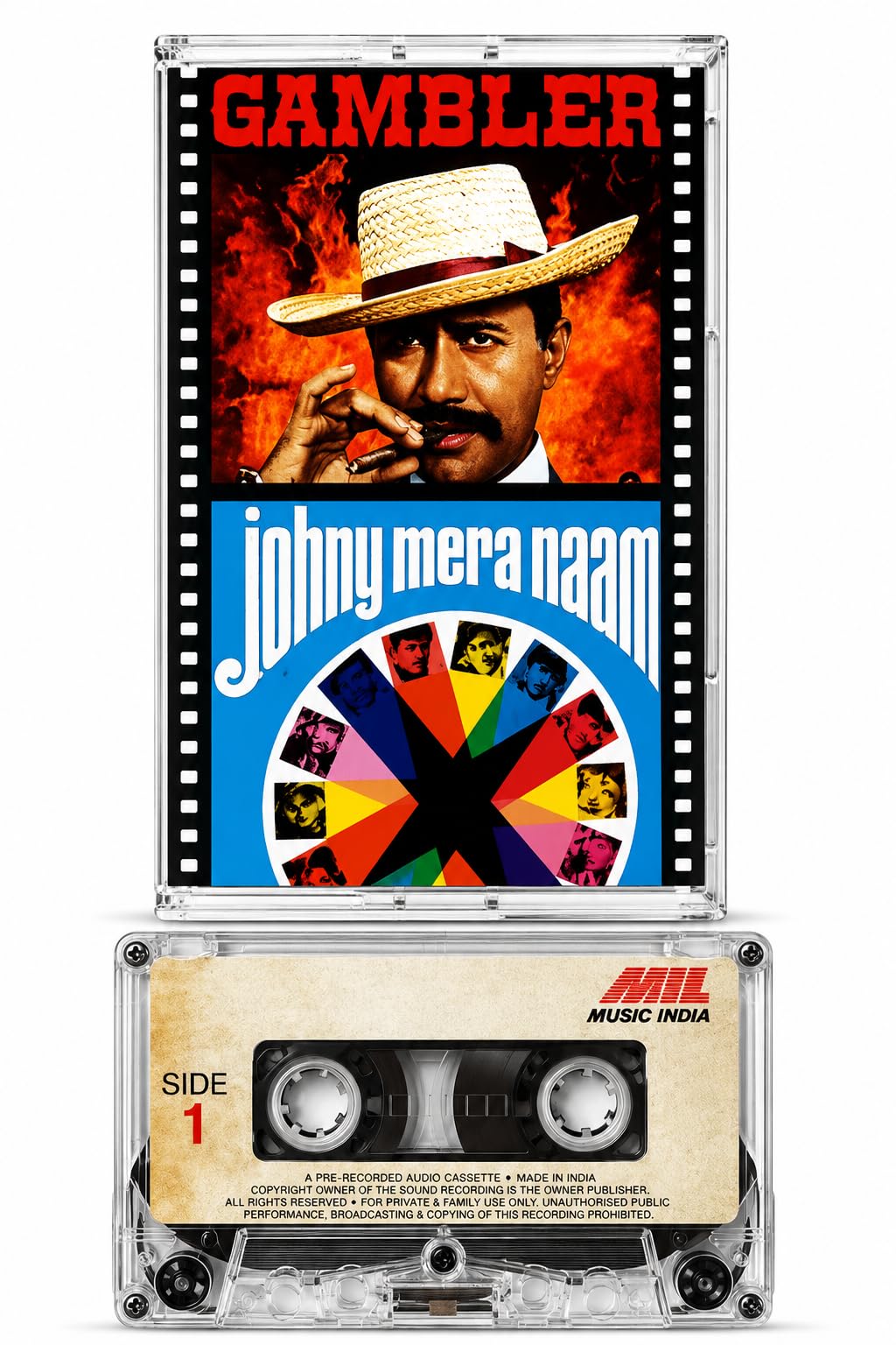 Gambler & Johnny Mera Naam 2 in 1 Audio Cassette