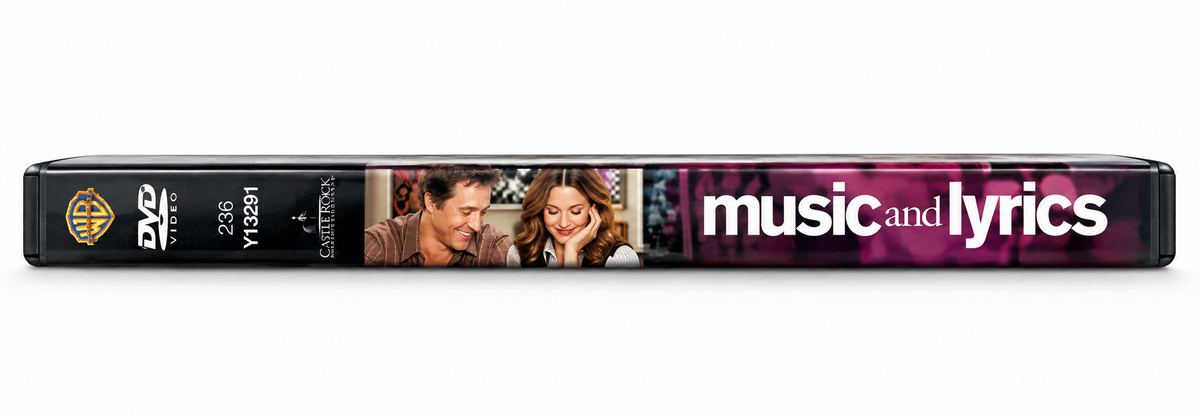 Music and Lyrics original movie DVD spine