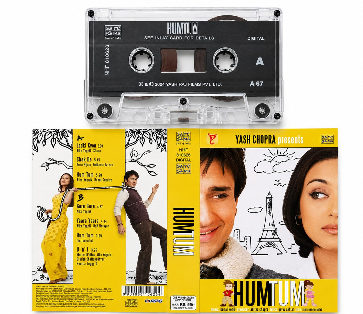 Hum Tum (2004) Original Soundtrack Audio Cassette
