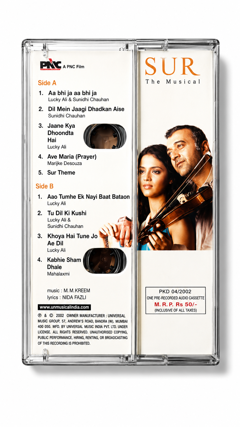 Sur – The Musical Hindi Film Audio Cassette