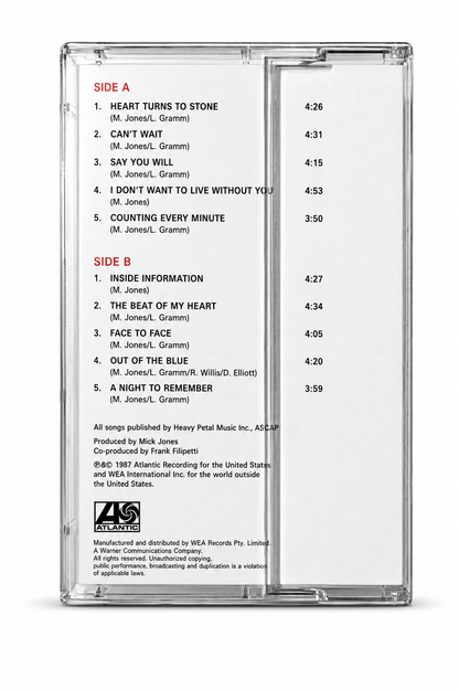 Foreigner – Inside Information Audio Cassette