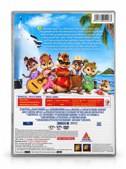 Alvin and the Chipmunks Chipwrecked DVD back cover