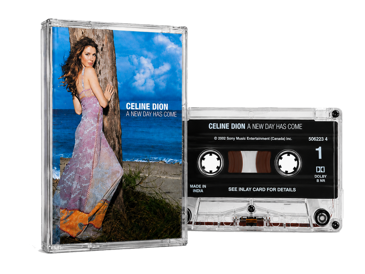 Céline Dion A New Day Has Come audio cassette transparent PNG