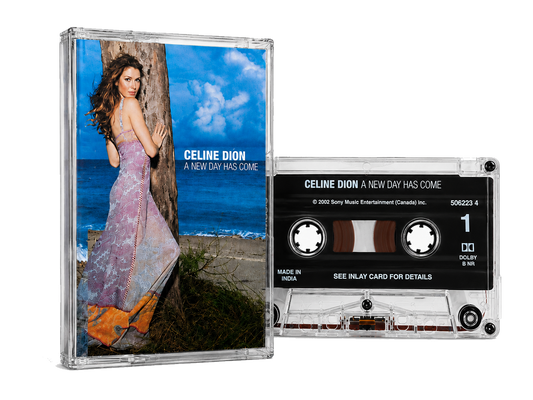Céline Dion A New Day Has Come audio cassette transparent PNG