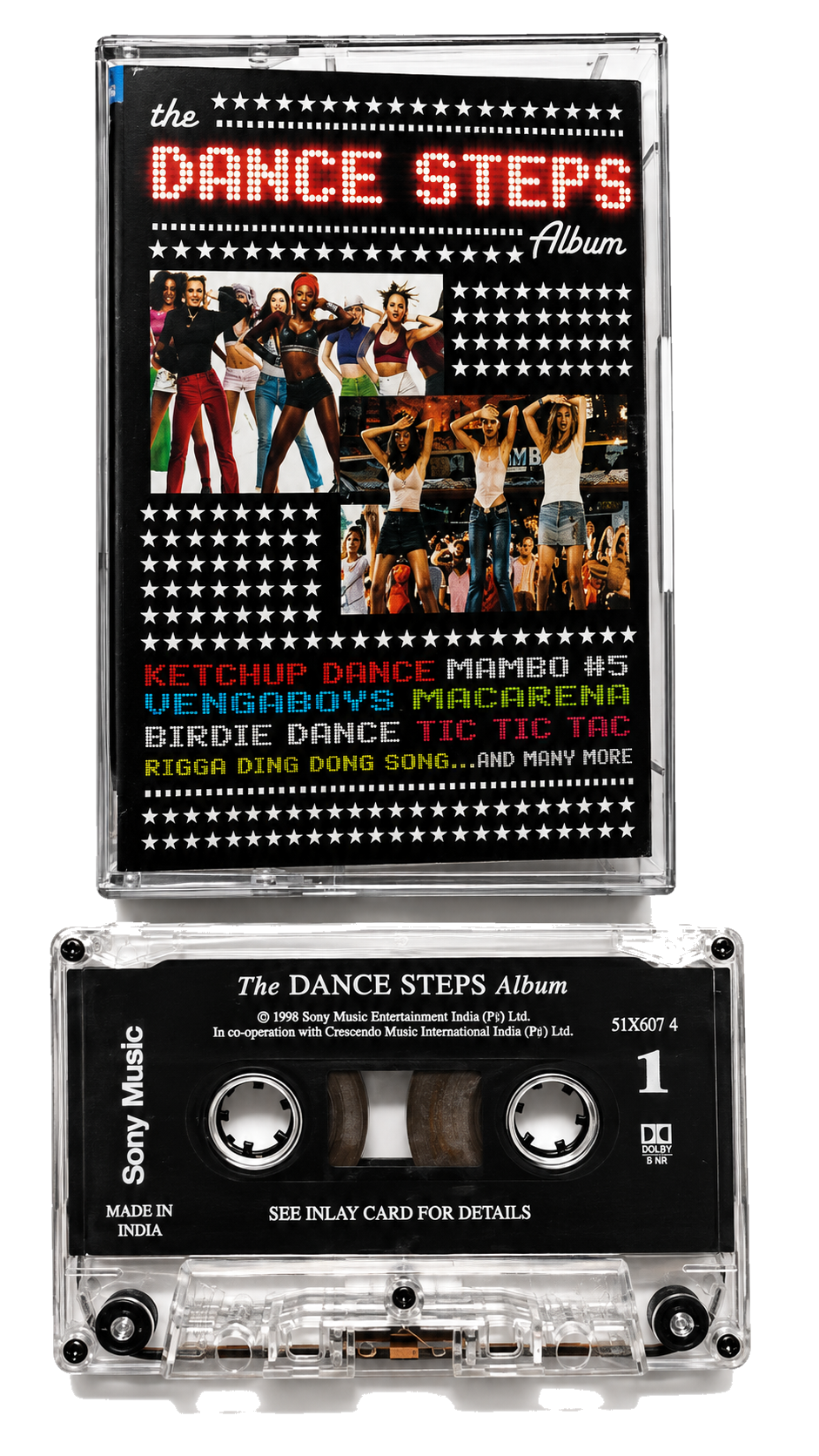 The Dance Steps Album cassette case and tape transparent PNG