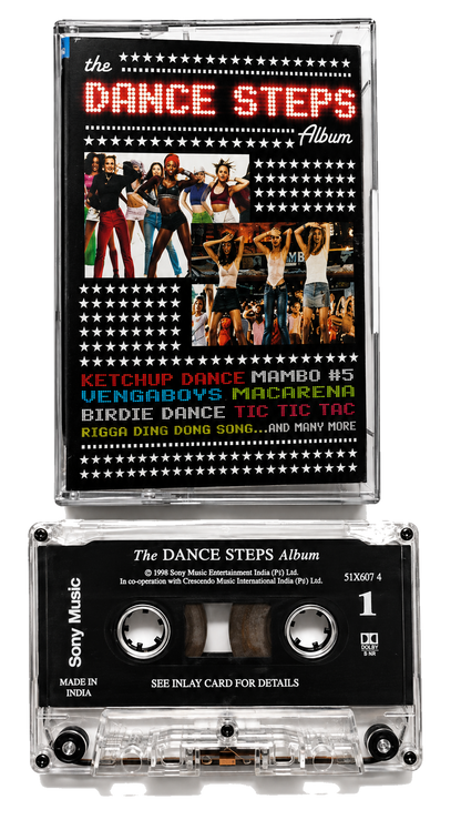 The Dance Steps Album cassette case and tape transparent PNG