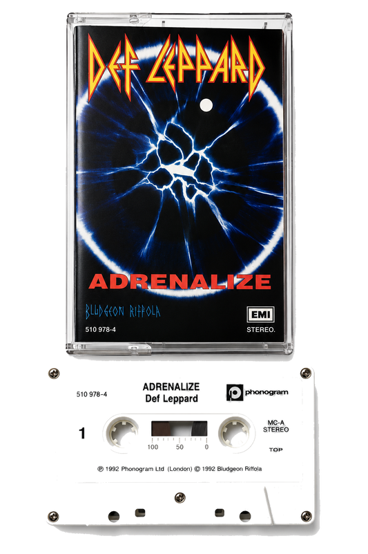 Def Leppard Adrenalize audio cassette transparent PNG