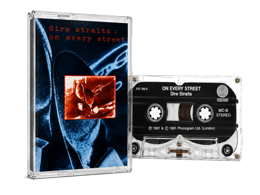 Dire Straits On Every Street audio cassette transparent PNG