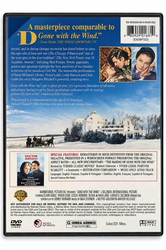 Doctor Zhivago – Movie DVD front cover