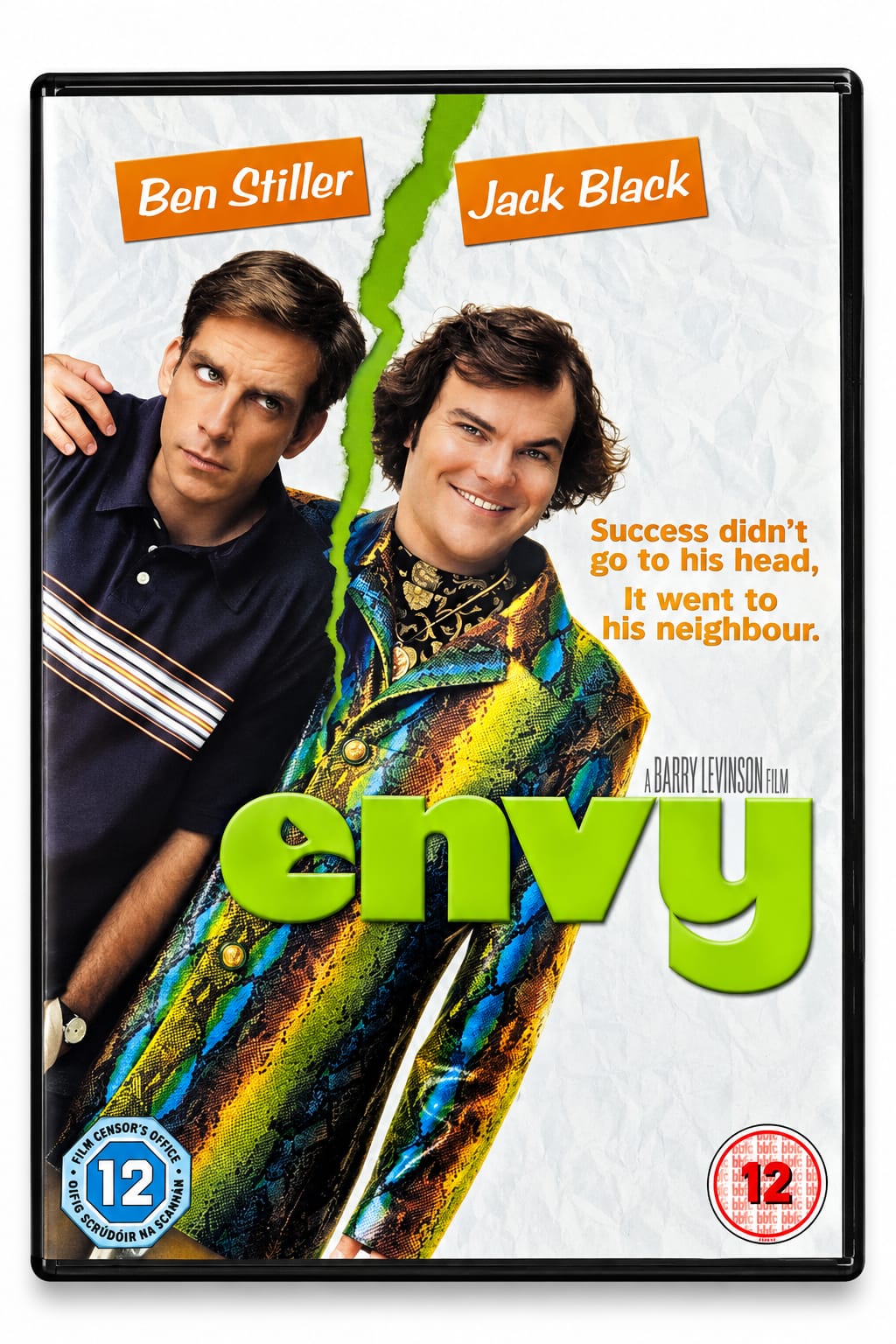 Envy DVD front cover with Ben Stiller and Jack Black
