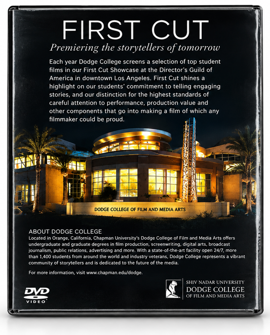 First Cut 2012 – Student Film Showcase DVD back cover