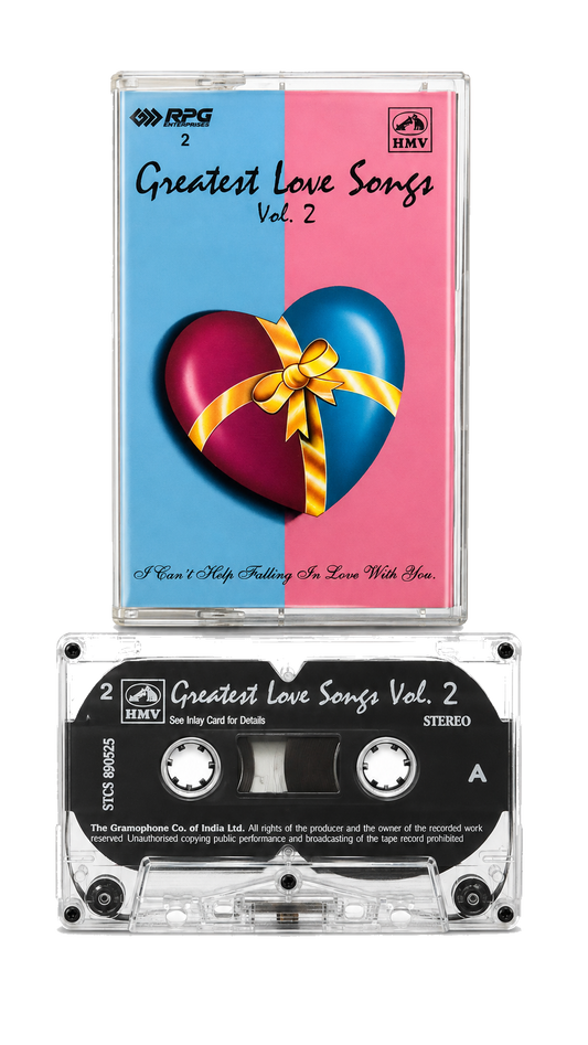 Greatest Love Songs Vol. 2 audio cassette transparent PNG