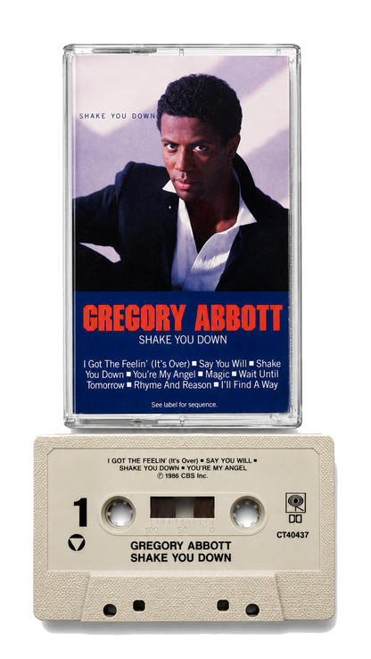 Gregory Abbott Shake You Down audio cassette transparent PNG