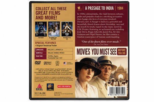 A Passage to India – Movie DVD back cover