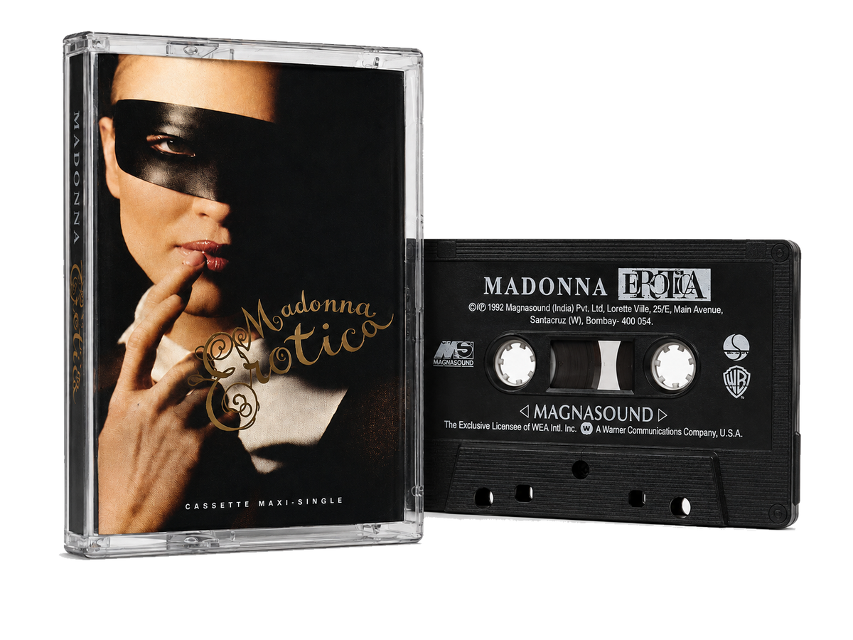 Madonna Erotica audio cassette transparent PNG