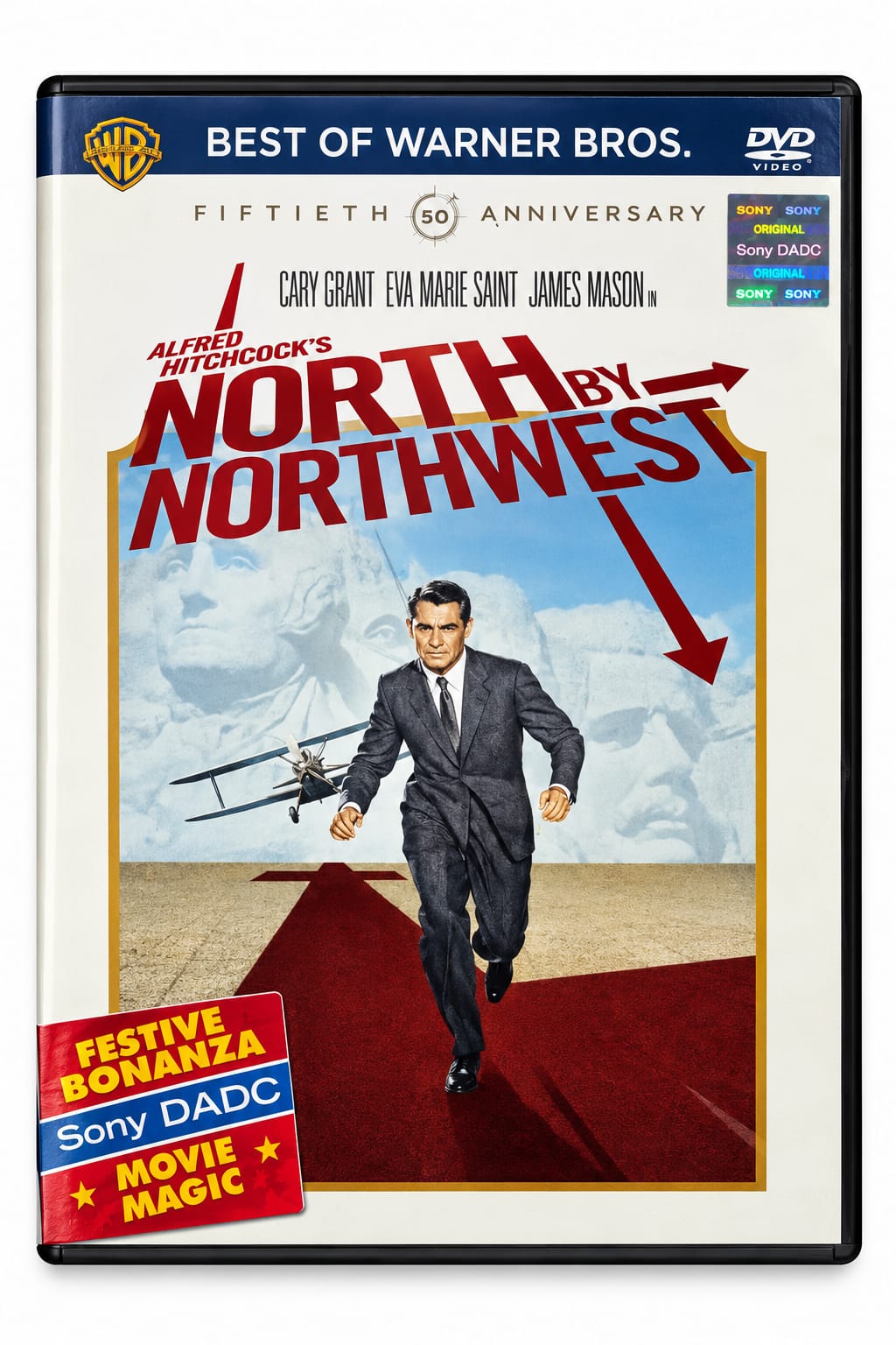 North by Northwest – Movie DVD | Alfred Hitchcock back cover