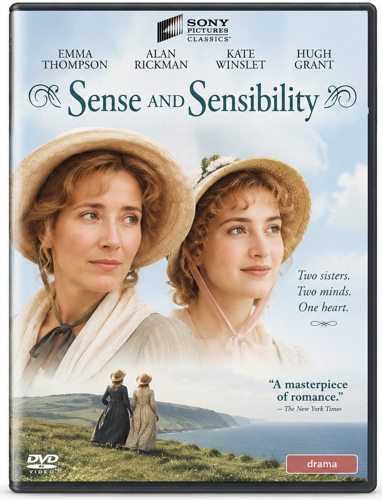 Sense and Sensibility – Movie DVD | Emma Thompson & Kate Winslet back cover