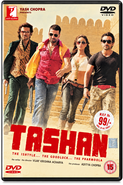 Tashan original Hindi movie DVD front cover