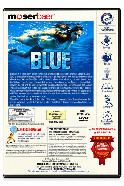 Blue – Hindi Movie DVD - product photo 2