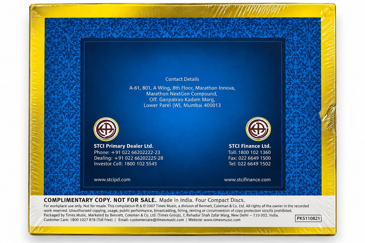Ghazal Masterpieces – 4 CD Promotional Set – Audio CD - product photo 2