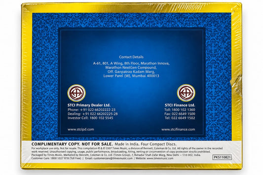 Ghazal Masterpieces – 4 CD Promotional Set – Audio CD - product photo 2