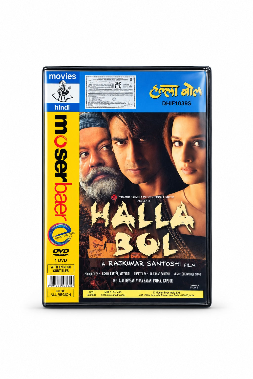 Halla Bol – Hindi Movie DVD - product photo 1