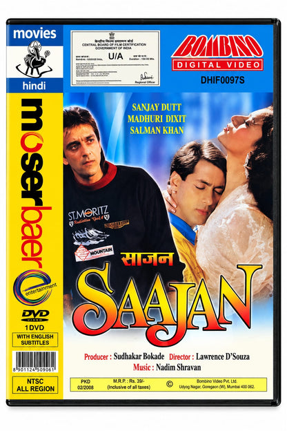 Saajan – Hindi Movie DVD - product photo 1