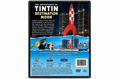The Adventures of Tintin: Destination Moon – DVD back cover