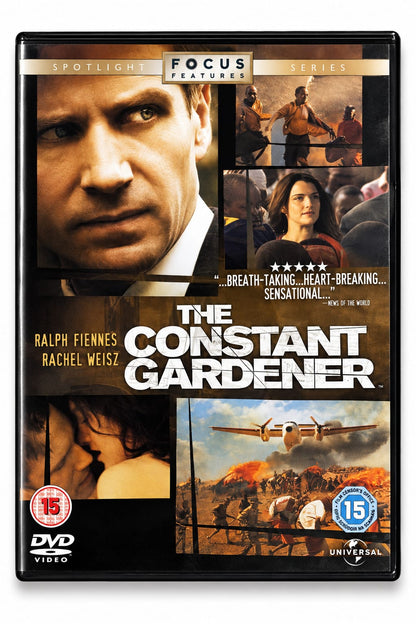 The Constant Gardener – Movie DVD | Ralph Fiennes & Rachel Weisz front cover